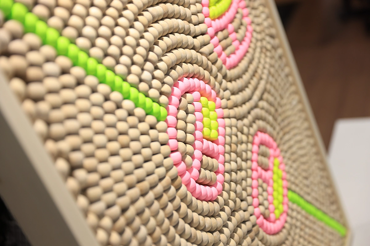 Photo of Bead artwork by Renee Condo