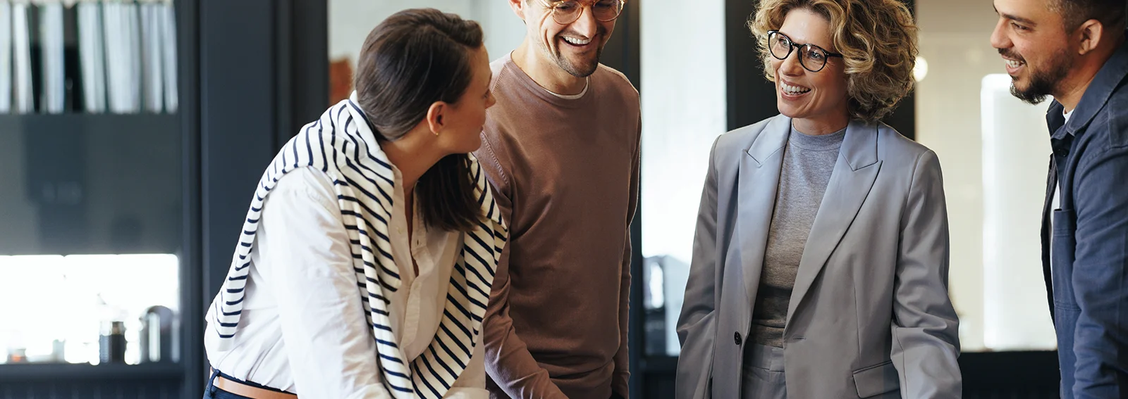 business team collaborating in a boardroom