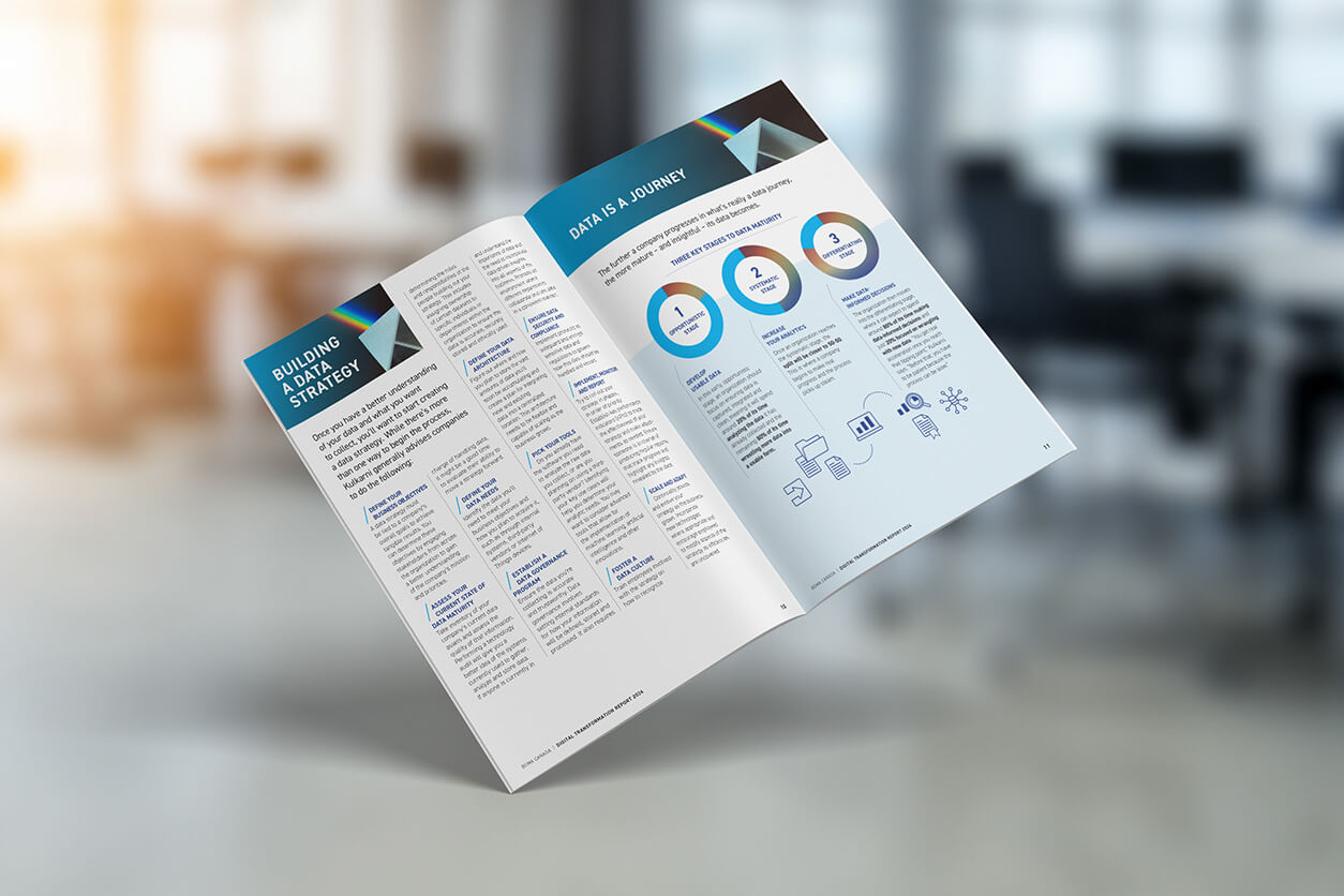 Report on desk in office