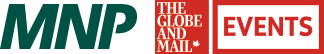 MNP and The Globe and Mail Events logos